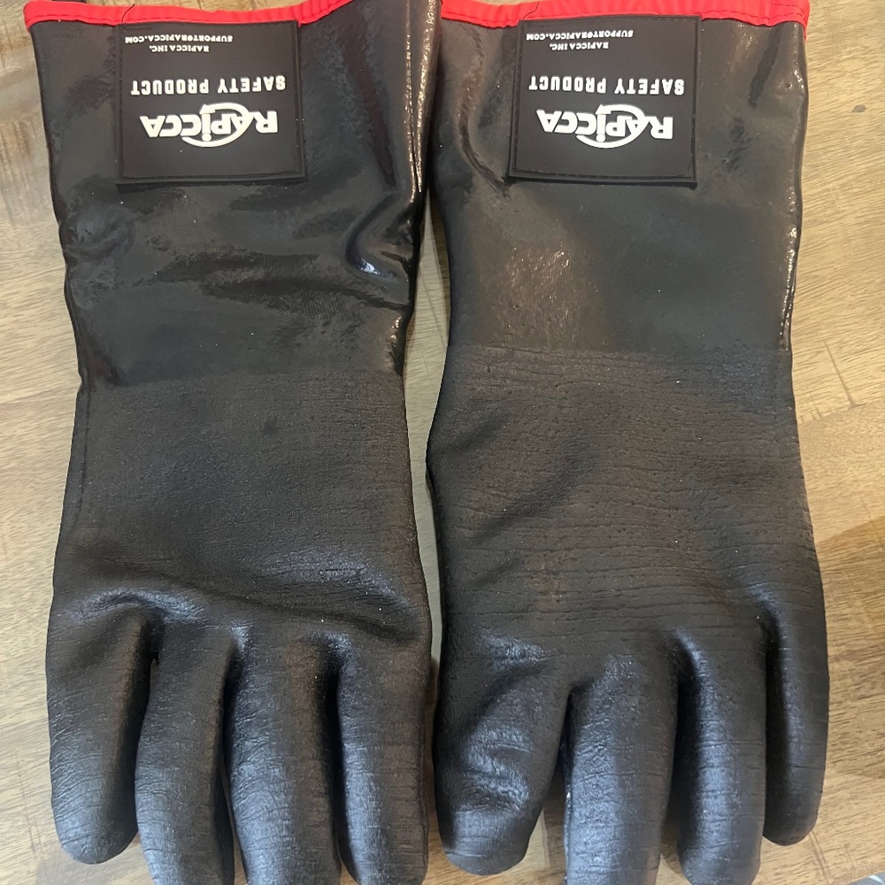High Heat Neoprene Glove, Fryer Filtration Glove, 450 Degree Temp Rating